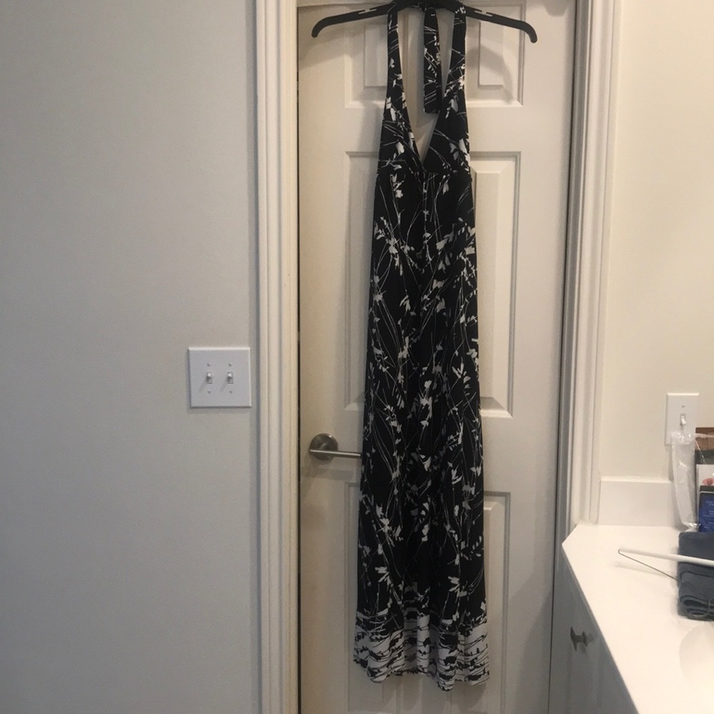 Eight Sixty Tie Around Neck Maxi Dress